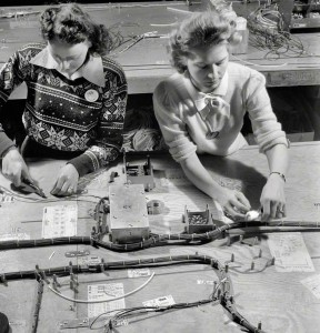 Wiring harnesses for the B-17 World War 2 bomber (Click for full-size)